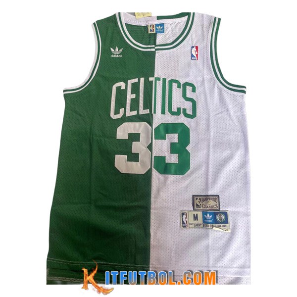 Camisetas De Futbol Boston Celtics (BIRD #33) 2023/24 Blanco/Verde -02