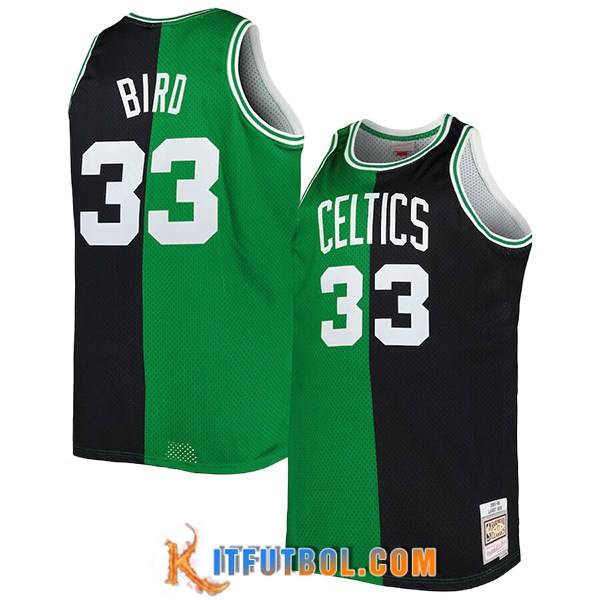 Camisetas De Futbol Boston Celtics (BIRD #33) 2023/24 Negro/Verde -03