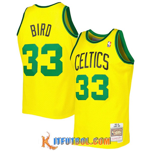 Camisetas De Futbol Boston Celtics (BIRD #33) 2023/24 Amarillo
