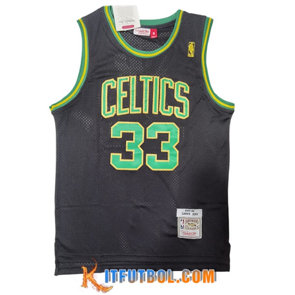 Camisetas De Futbol Boston Celtics (BIRD #33) 2023/24 Negro