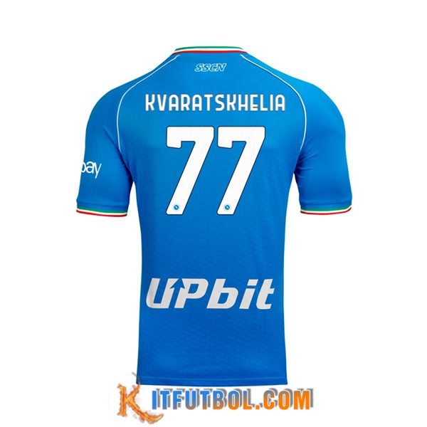Camisetas De Futbol SSC Napoli (KVARATSKHELIA #77) 2023/2024 Primera
