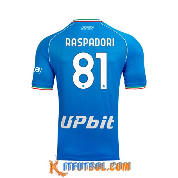 Camisetas De Futbol SSC Napoli (RASPADORI #81) 2023/2024 Primera