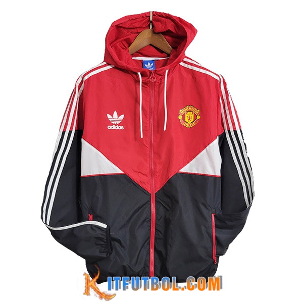 Rompevientos Manchester United Rojo/Negro 2023/2024