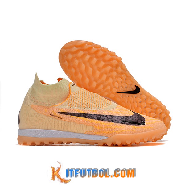 Nike Botas De Fútbol Phantom GX Elite DF Link TF Naranja/Negro