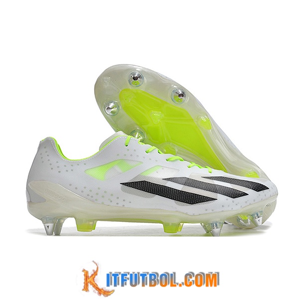 Adidas Botas De Fútbol X Crazyfast1 SG Blanco/Negro/Verde
