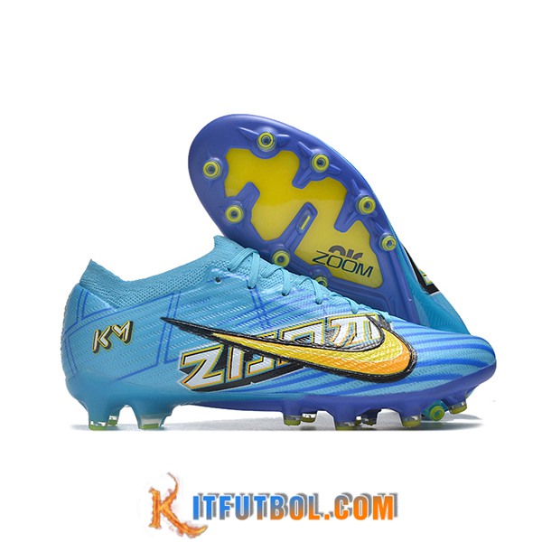 Nike Botas De Fútbol Air Zoom Mercurial Vapor XV Elite AG Azul/Amarillo