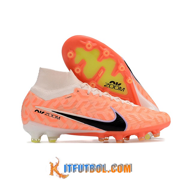 Nike Botas De Fútbol Air Zoom Mercurial Superfly IX Elite AG Naranja/Negro