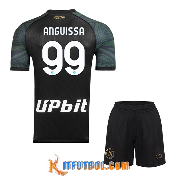 Camisetas De Futbol SSC Napoli (ANGUISSA #99) Ninos 2023/2024 Tercera