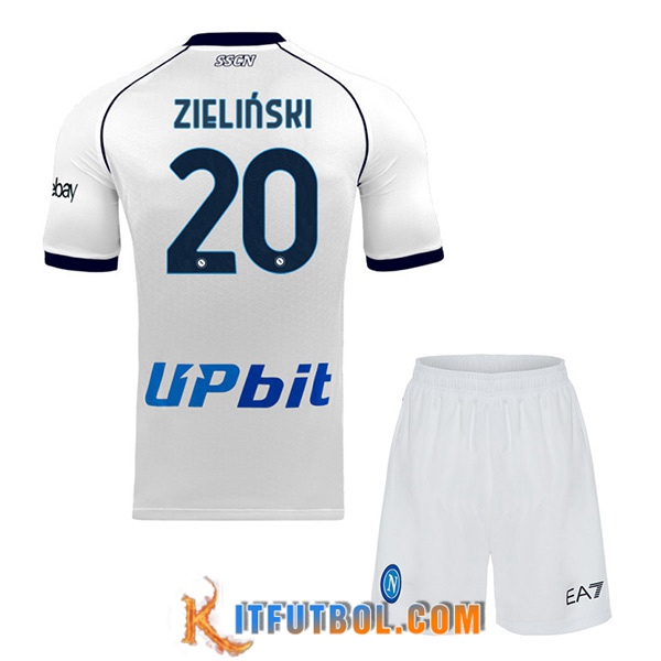 Camisetas De Futbol SSC Napoli (ZIELINSKI #20) Ninos 2023/2024 Segunda