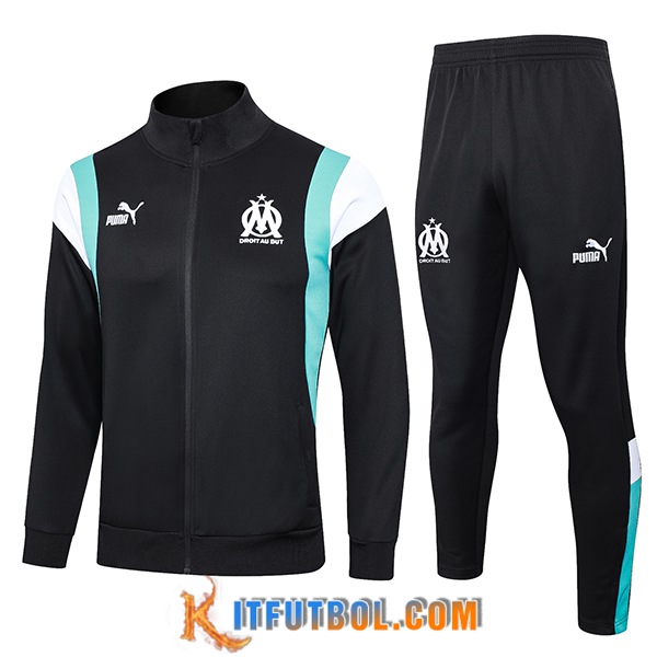 Chandal Equipos De Futbol - Chaqueta Marsella Negro 2023/2024