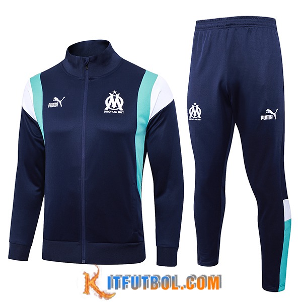 Chandal Equipos De Futbol - Chaqueta Marsella Azul marino 2023/2024 -02