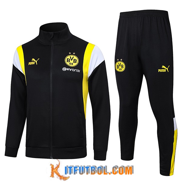 Chandal Equipos De Futbol - Chaqueta Dortmund Negro 2023/2024 -02