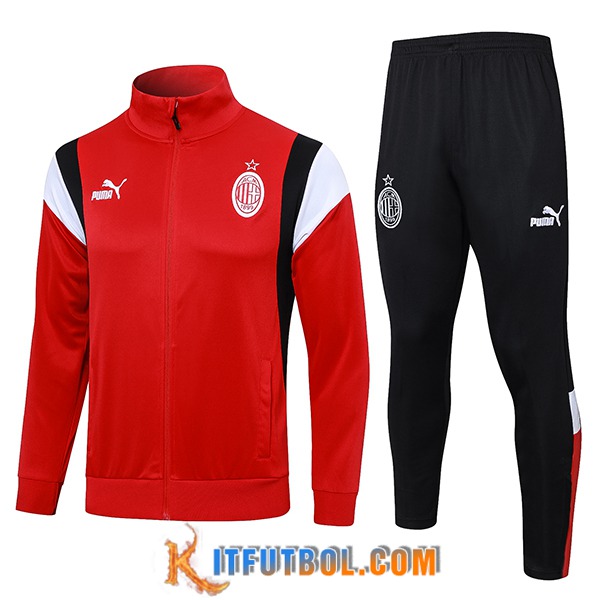 Chandal Equipos De Futbol - Chaqueta AC Milan Rojo 2023/2024 -03