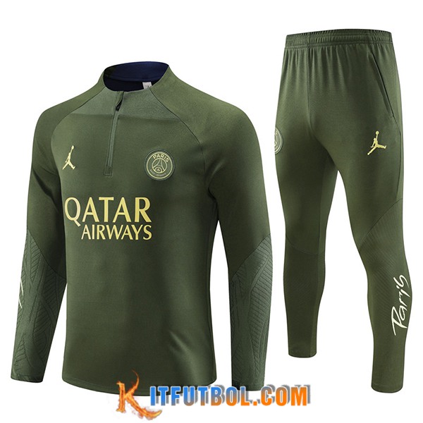 Chandal Equipos De Futbol Jordan PSG Verde 2023/2024