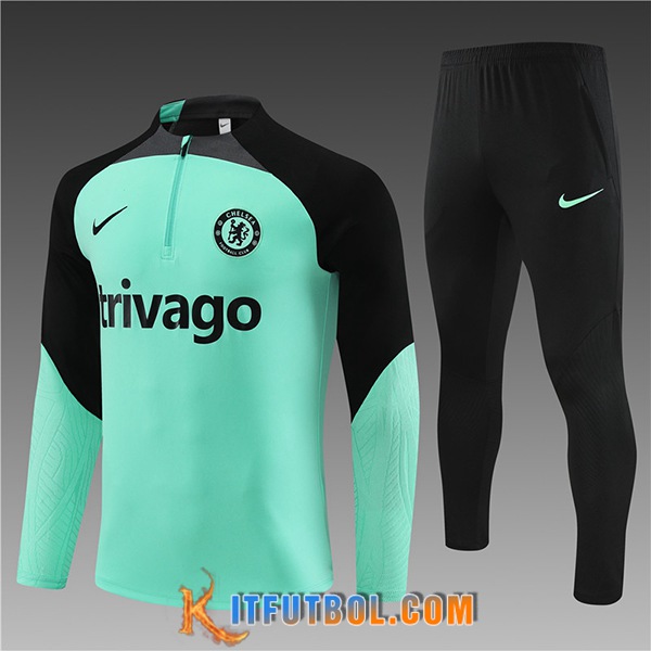 Chandal Equipos De Futbol FC Chelsea Ninos Verde/Negro 2023/2024