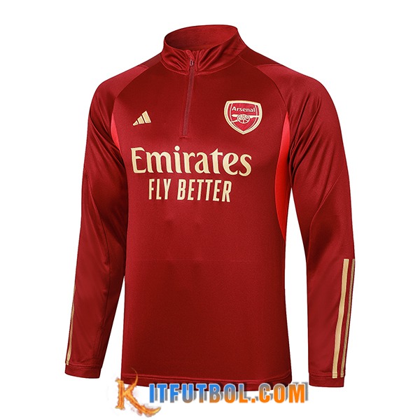 Sudadera De Entrenamiento Arsenal Rojo 2023/2024 -04