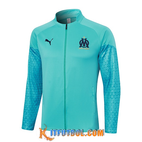 Chaquetas Futbol Marsella Azul Claro 2023/2024