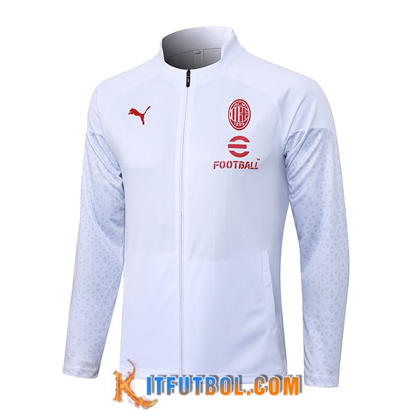 Chaquetas Futbol AC Milan Blanco 2023/2024