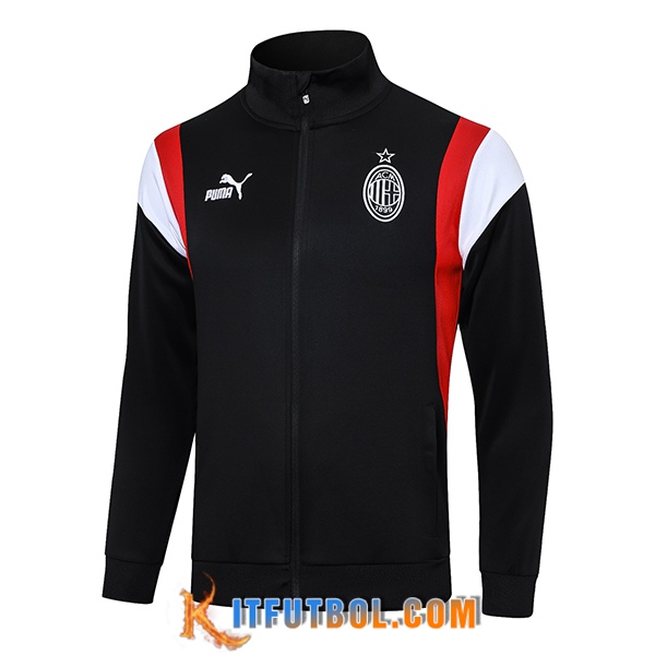 Chaquetas Futbol AC Milan Negro 2023/2024