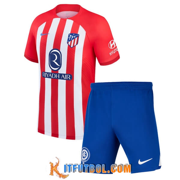 Camisetas De Futbol Atletico Madrid Ninos Primera 2023/2024