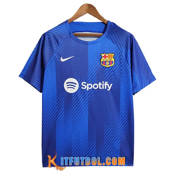 Camiseta Entrenamiento FC Barcelona Azul 2023/2024 -04