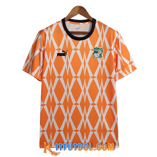 Camiseta Entrenamiento Costa De Marfil Naranja 2023/2024