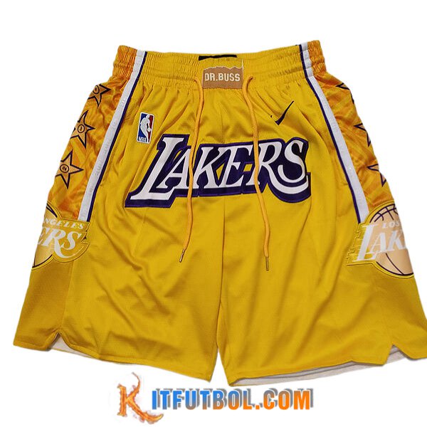 Cortos NBA Los Angeles Lakers 2023/24 Amarillo -02