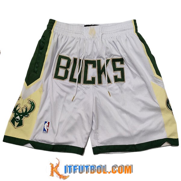 Cortos NBA Chicago Bulls 2023/24 Blanco/Verde/Amarillo