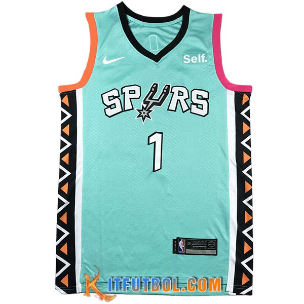 Camisetas De Futbol San Antonio Spurs (WEMBANYAMA #1) 2023/24 Verde