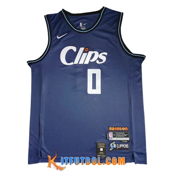 Camisetas De Futbol Los Angeles Clippers (WESTBROOK #0) 2023/24 Azul