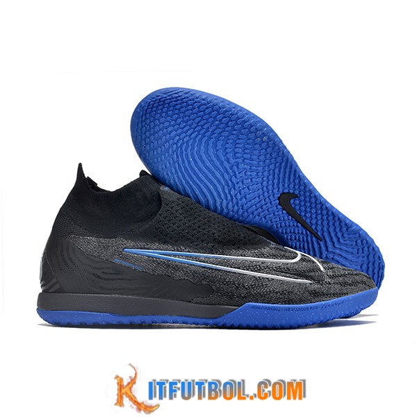 Nike Botas De Fútbol Phantom GX Elite DF Link IC Negro/Azul