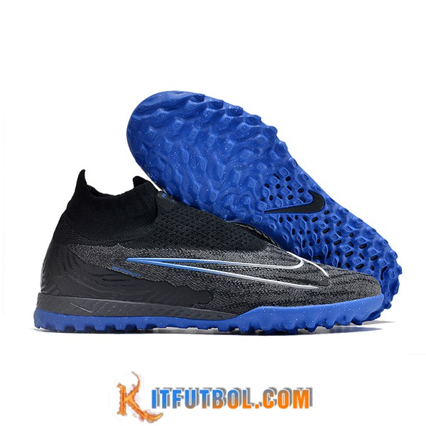 Nike Botas De Fútbol Phantom GX Elite DF Link TF Negro/Azul