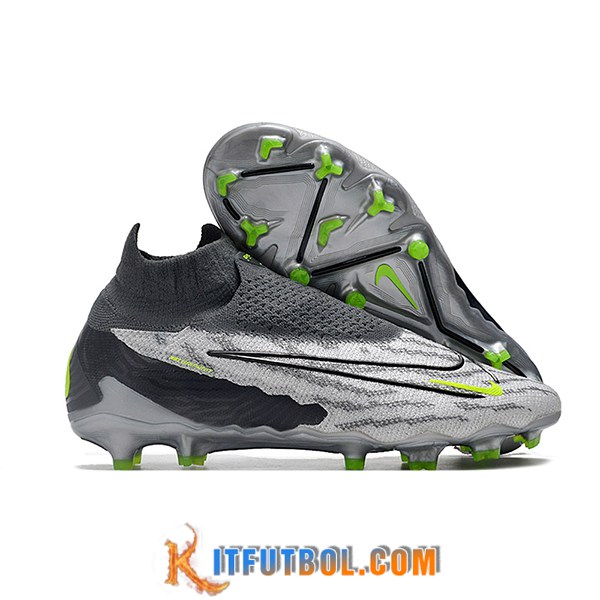 Nike Botas De Fútbol Phantom GX Elite DF Link FG Negro/Gris