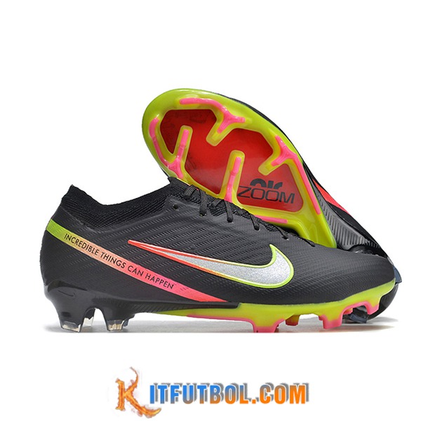 Nike Botas De Fútbol Air Zoom Mercurial Vapor 15 Elite Xxv FG Negro/Verde