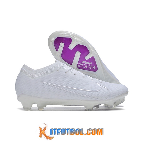 Nike Botas De Fútbol Air Zoom Mercurial Vapor 15 Elite XXV FG Blanco -02