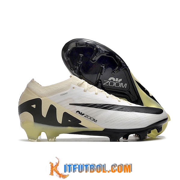 Nike Botas De Fútbol Air Zoom Mercurial Vapor 15 Elite XXV FG Blanco/Beige/Negro