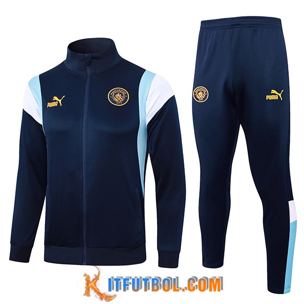Chandal Equipos De Futbol - Chaqueta Manchester City Azul marino 2023/2024 -02