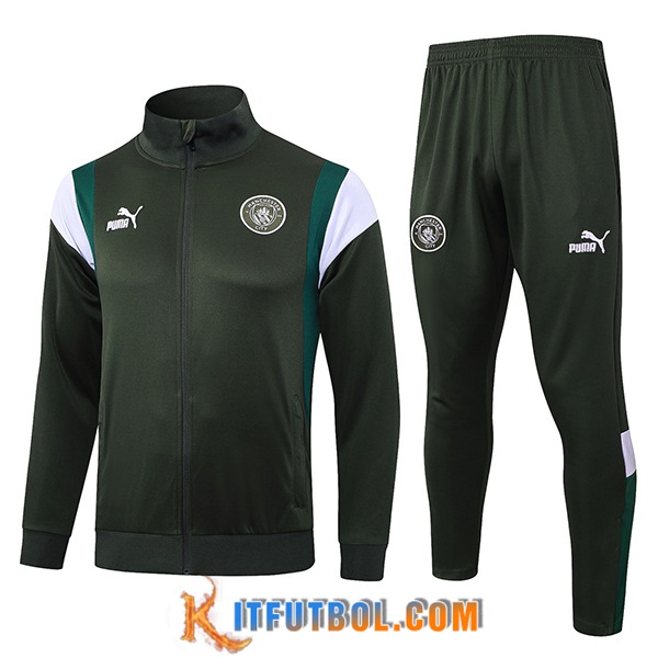 Chandal Equipos De Futbol - Chaqueta Manchester City Verde 2023/2024