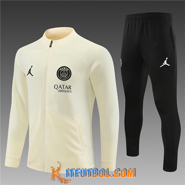 Chandal Equipos De Futbol - Chaqueta Jordan PSG Ninos Amarillo 2023/2024