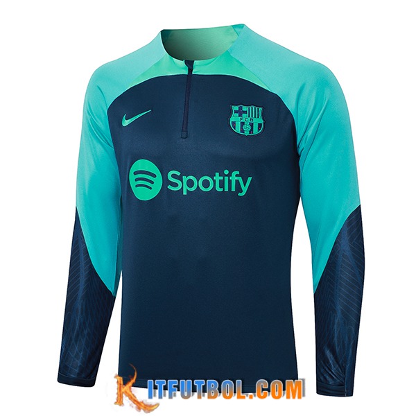 Sudadera De Entrenamiento FC Barcelona Azul marino 2023/2024 -02