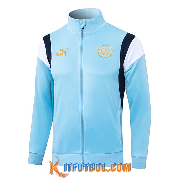 Chaquetas Futbol Manchester City Azul Claro 2023/2024 -02