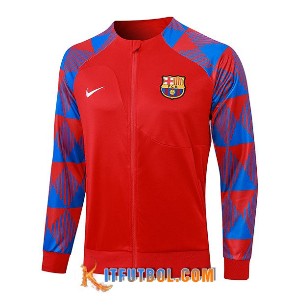 Chaquetas Futbol FC Barcelona Rojo 2023/2024 -02