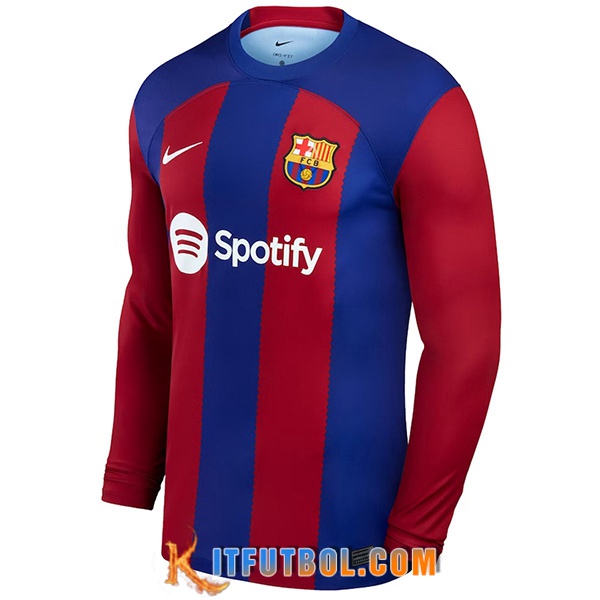 Camisetas De Futbol FC Barcelona Primera Manga Largas 2023/2024