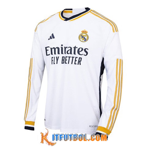 Camisetas De Futbol Real Madrid Primera Manga Largas 2023/2024