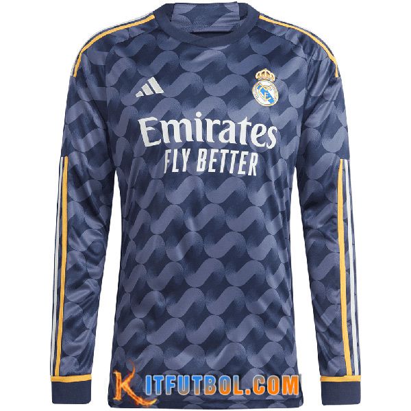 Camisetas De Futbol Real Madrid Segunda Manga Largas 2023/2024