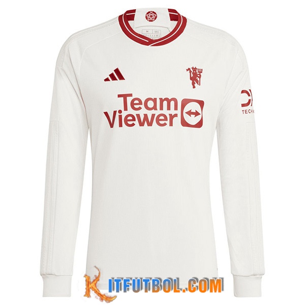 Camisetas De Futbol Manchester United Tercera Manga Largas 2023/2024