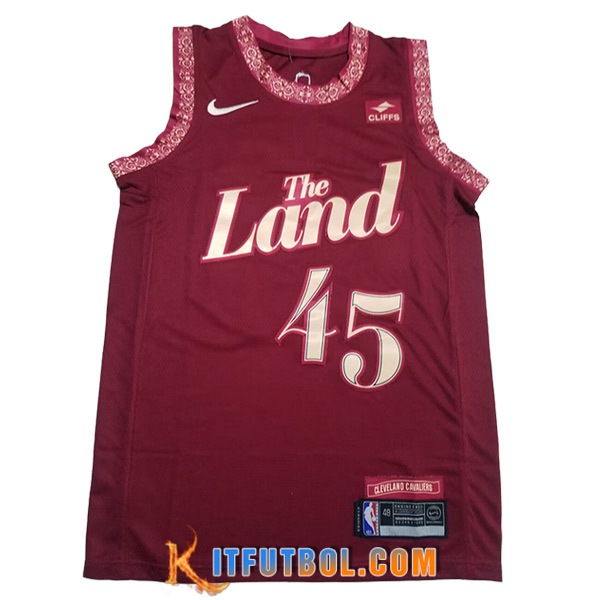 Camisetas De Futbol Cleveland Cavaliers (MITCHELL #45) 2023/24 Rojo