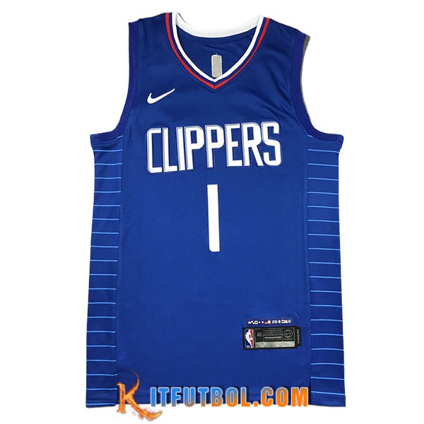Camisetas De Futbol Los Angeles Clippers (HARDEN #1) 2023/24 Azul -02
