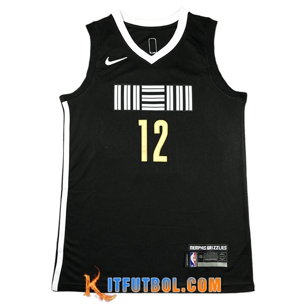 Camisetas De Futbol Memphis Grizzlies (MORANT #12) 2023/24 Negro -03