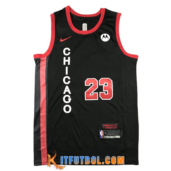 Camisetas De Futbol Chicago Bulls (JORDAN #23) 2023/24 Negro/Rojo -05